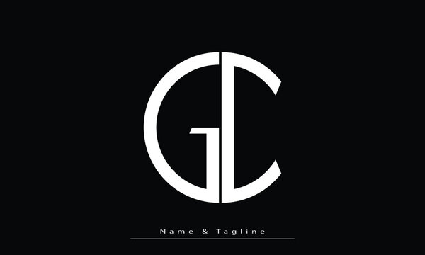 Alphabet letters Initials Monogram logo GC ,  CG