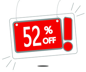 Special offer 52% off red tag