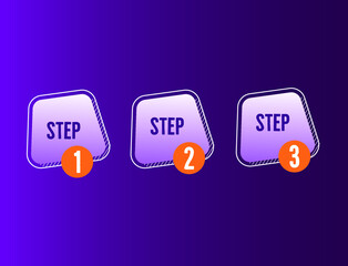 Poster - step 1,2,3 infographic icons vector illustration 