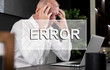 © valiantsin - Error word. Mistake, failure in business concept. photo