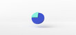 © srenhouse - Pie chart isolate on White background, 3d rendering.