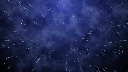 Poster - Moving shapes on a blue background 4k video animation.