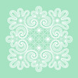Lace square decoration. Vector illustration. Lace background