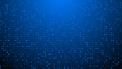 Wall Mural - Abstract dot blue pattern gradient texture technology background.