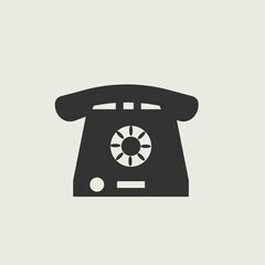 Sticker - Telephone vector icon illustration sign