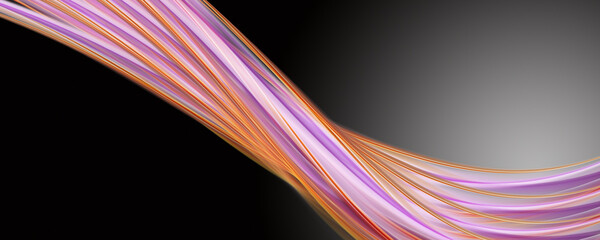 Poster - Fantastic elegant wave panorama background design illustration with space for text