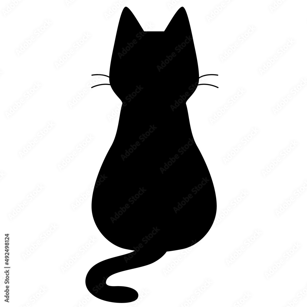 猫のシルエット BlackB4 ネコのシルエットイラスト8 Stock Vector | Adobe Stock