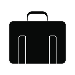 Canvas Print - Briefcase icon, for graphic and web design color edtable