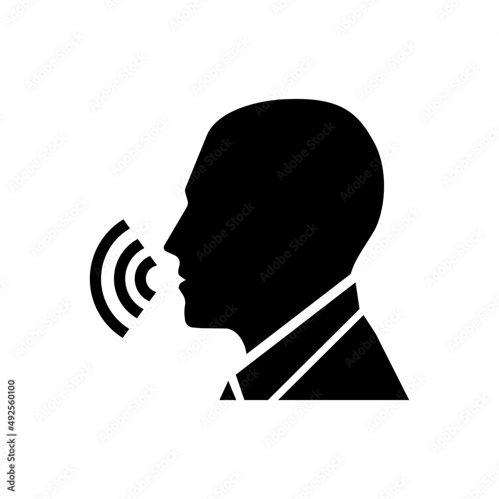 Repeat Speaking Vector human speaking Stock Vector | Adobe Stock