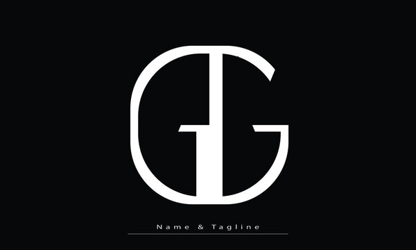 Alphabet letters Initials Monogram logo GG