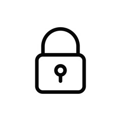 Poster - Padlock icon vector. Safety sign