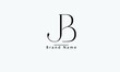 JB BJ J B abstract vector logo monogram template