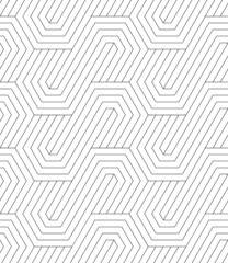 Wall Mural - Vector seamless texture. Modern geometric background with hexagonal tiles.