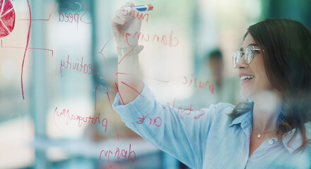 Poster - A great teacher is one who makes themselves progressively unnecessary. Shot of a professor making notes for her students at university.