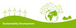 Banner design for World environment day, Earth day , Eco friendly and Sustainability development concept