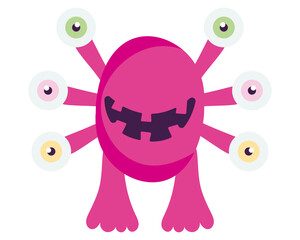 cartoon eyes monster