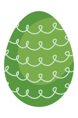 Wall Mural - green easter egg