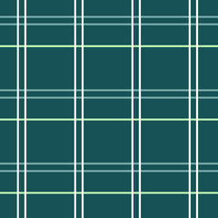 Wall Mural - Background in the form of a checkered green pattern.Green Glen Plaid textured seamless pattern suitable for fashion textiles and graphics