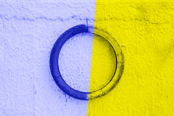 Tire with ukrainian national colors