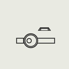 Wall Mural - Camera vector icon illustration sign