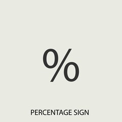 Wall Mural - percentage sign vector icon illustration sign 