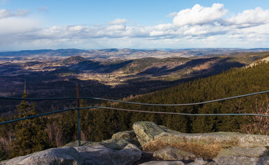 Wall Mural - View of the Sudetes from Rudawy Janowickie - Sokolik Mountain