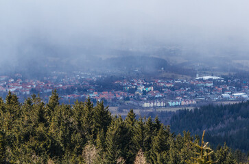 Sticker - View of the Karkonosze Mountains - Sudetes - Poland