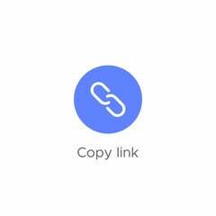 Fototapete - Copy Link Icon Vector Inspired by Tiktok. Chain Sign Symbol