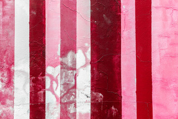 Wall Mural - Grunge concrete wall with colorful stripes