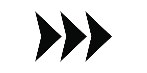 Poster - Black arrow icon. Vector isolated on white background. EPS 10