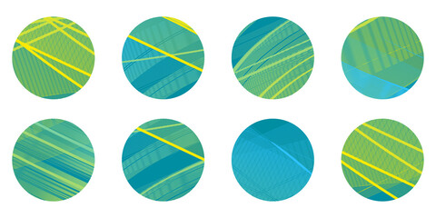 Aufkleber - colored brush circles. Watercolor texture template. Hand draw. Vector illustration. stock image. 