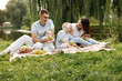 © hetmanstock2 - Happy family have a picnic in park near the lake
