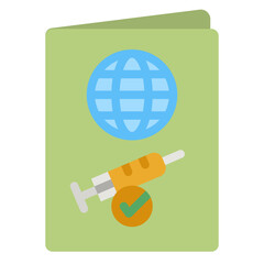 Poster - vaccination flat icon