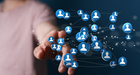 Aufkleber - network community