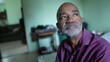 © Marco - A struggling pensive senior African man feeling anxious