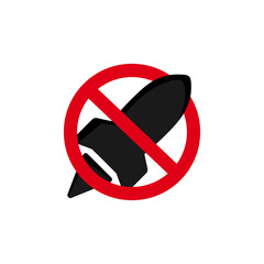 Poster - No war sign design vector isolated