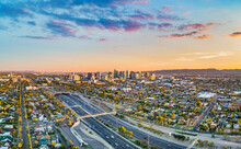 Phoenix, Arizona, USA Downtown Skyline Drone Aerial