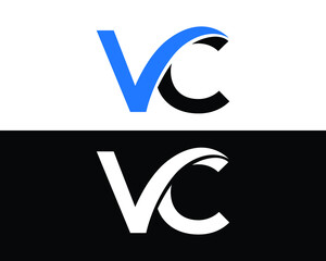 Wall Mural - Letter VC Logo Icon Unique Design Vector Illustration.