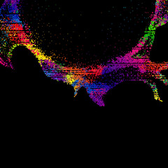 Poster - Bright abstract image in a modern style.