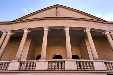 Wall Mural - Columns and frontage of a historic neoclassical building