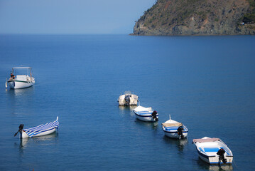 Canvas Print - Il Mar Ligure a Levanto in provincia di La Spezia, Italia.