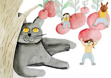 Big Cat Series Hand Drawn Illustrations
