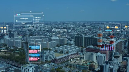 Aufkleber - 都市とテクノロジー