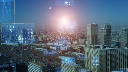 Aufkleber - 都市とテクノロジー