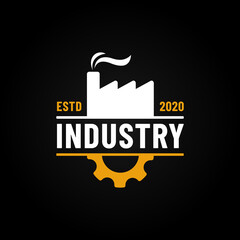 Wall Mural - Factory industrial logo template 