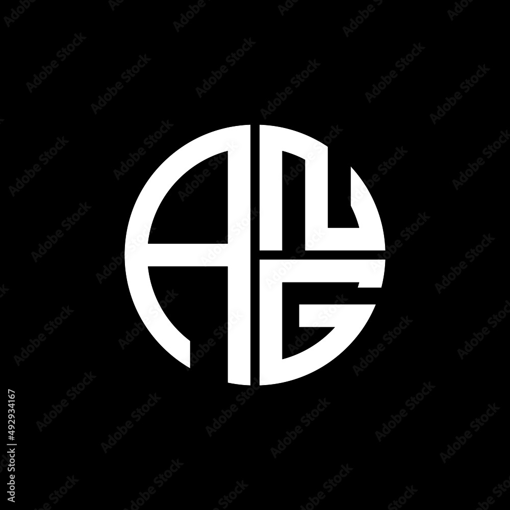 Stock-Vektorgrafik „ANG logo ANG icon ANG vector ANG monogram ANG ...