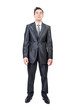 © Iván Moreno - Shocked businessman in suit in studio. White background.