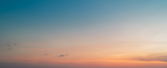 Wall Mural - sunset sky with clouds background.