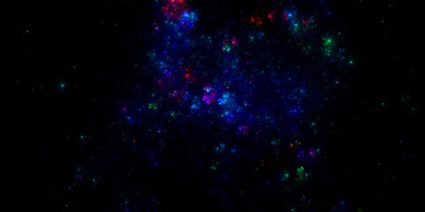 Wall Mural - banner star field background . starry outer space background texture . colorful starry night sky out