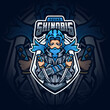 Ninja Esport Mascot Logo Design For Gaming Club